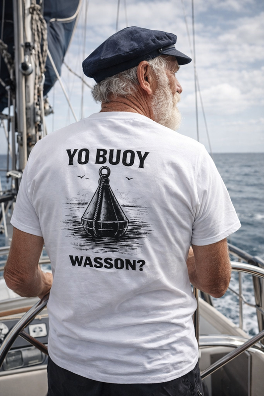 Yo Buoy - Wasson? White T Shirt