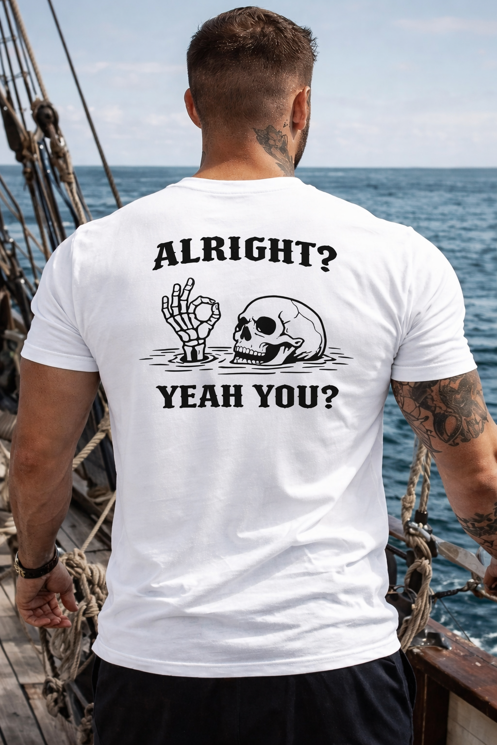 Cornish - Alright? Yeah You White T-Shirt